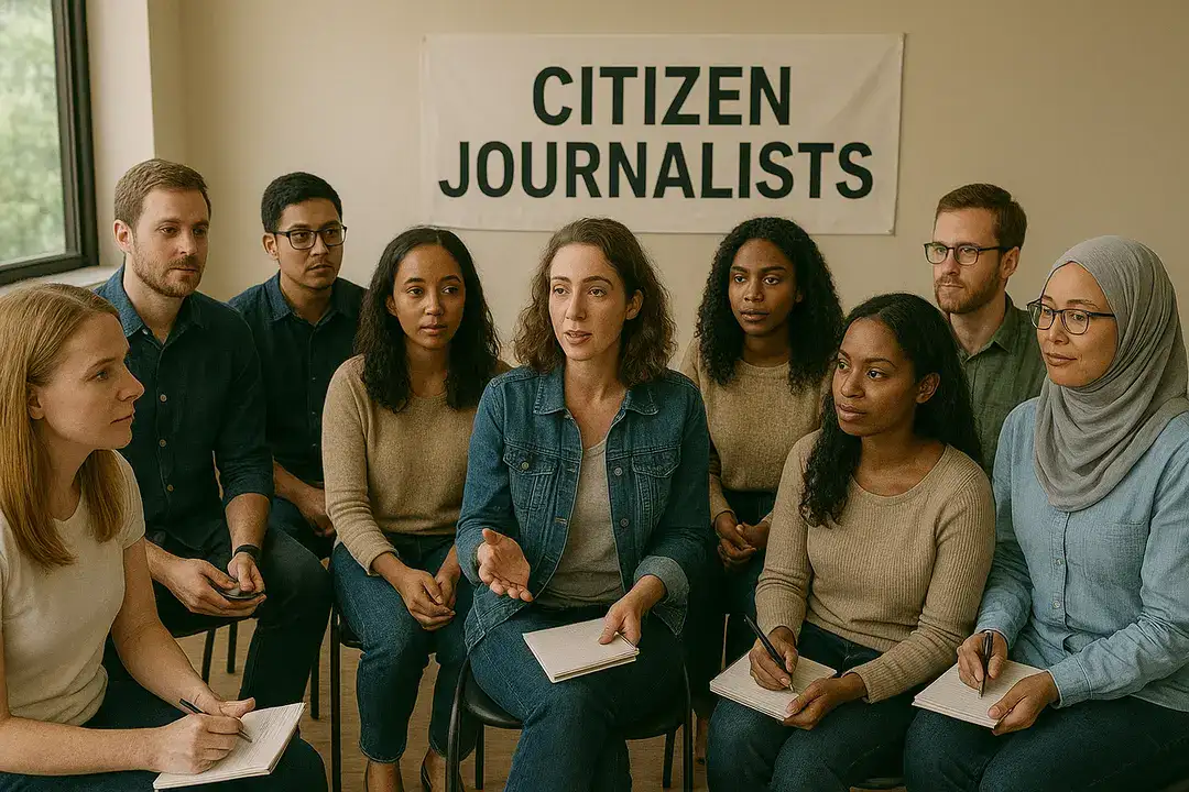 Illustration of International Citizen Journalist Gathering international citizen journalist gathering